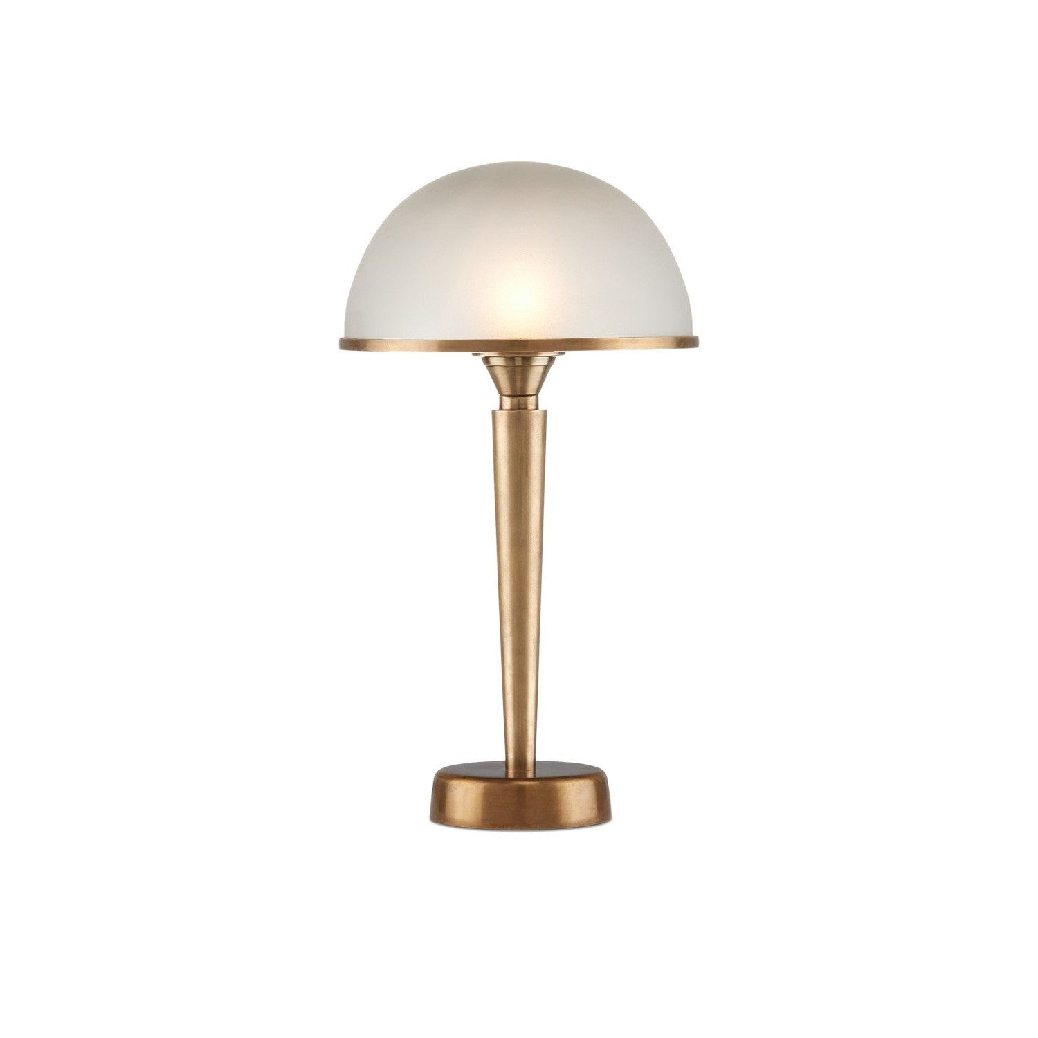 Currey and Company - 6000-0986 - LED Table Lamp - Gatsby Table Lamp - Antique Brass / Frosted