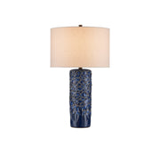 Currey and Company - 6000-0991 - One Light Table Lamp - Fairmont Dark Blue Table Lamp - Dark Blue Reactive