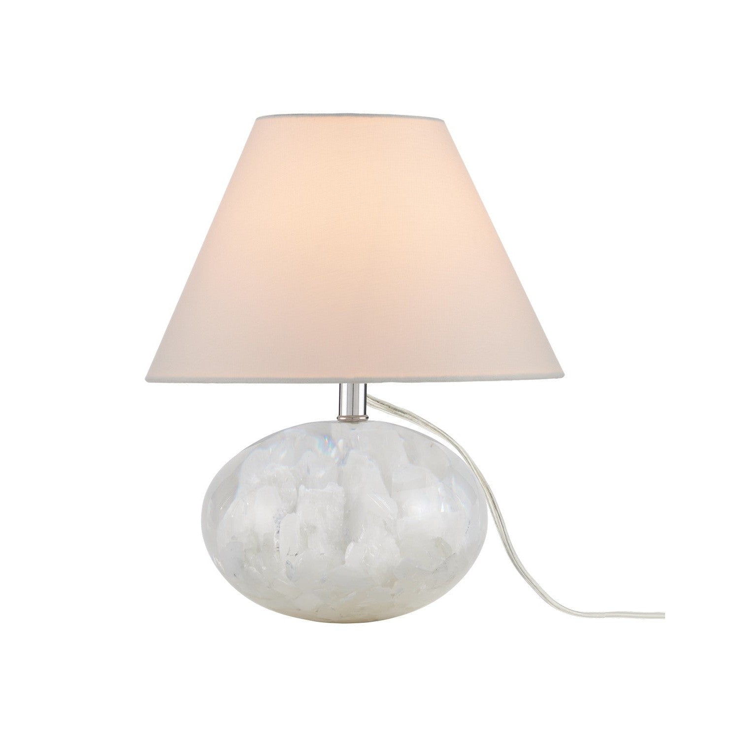 Currey and Company - 6000-0997 - One Light Table Lamp - Odette White Table Lamp - Clear