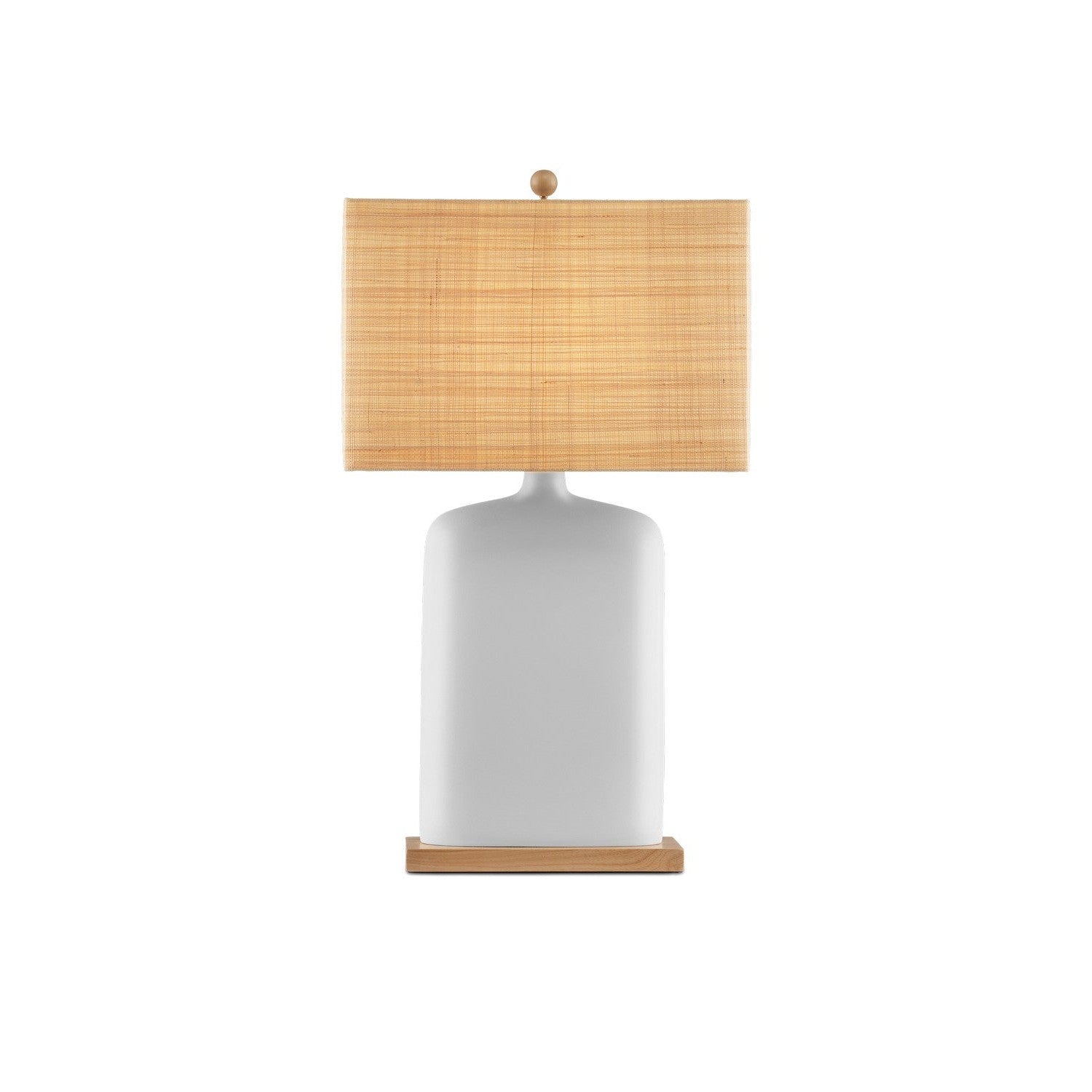 Currey and Company - 6000-0998 - One Light Table Lamp - Musing Collection - White / Natural