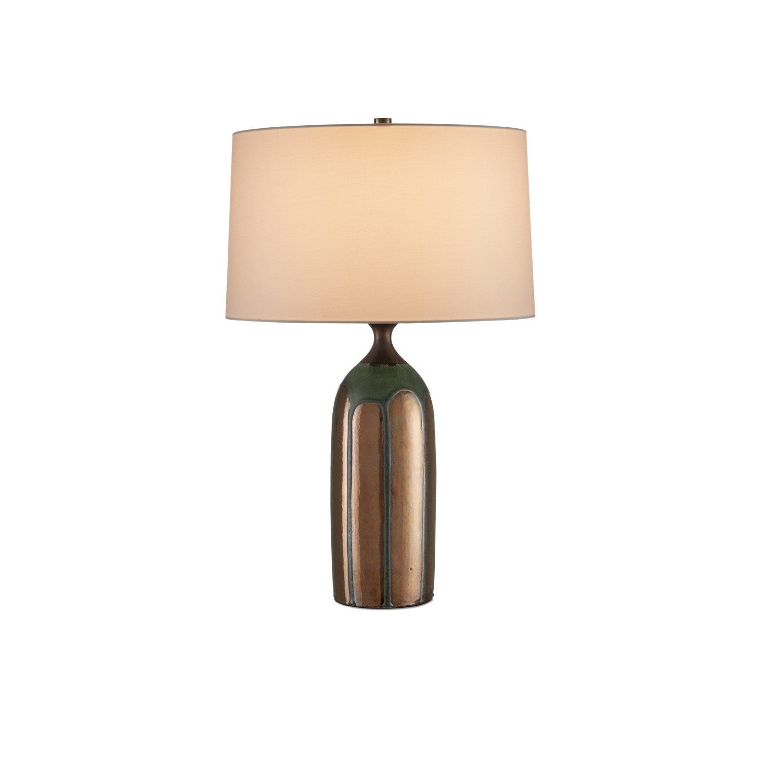 Currey and Company - 6000-1000 - One Light Table Lamp - Cuprum Table Lamp - Dark Green / Copper