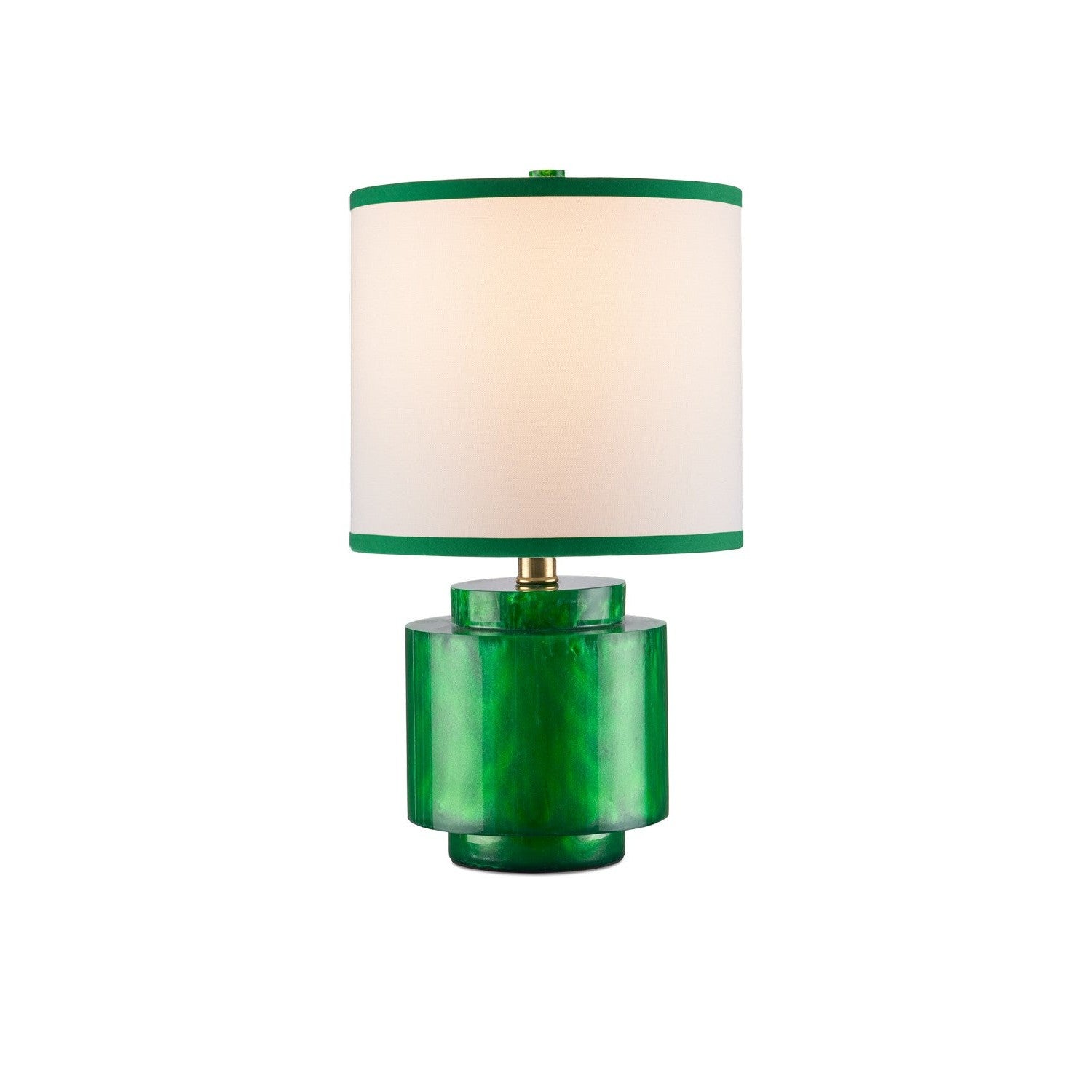 Currey and Company - 6000-1001 - One Light Table Lamp - Beryl Collection - Green Swirl