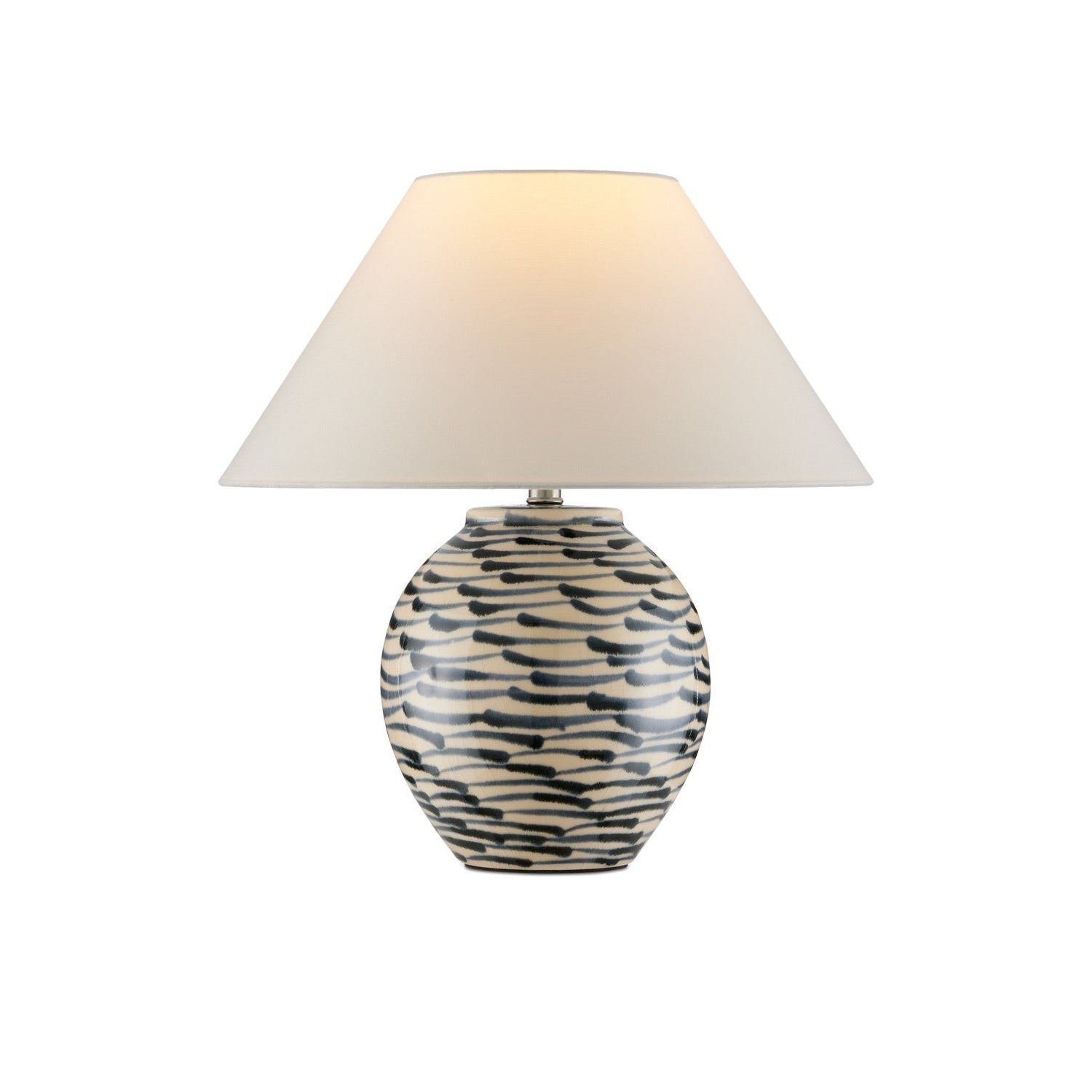 Currey and Company - 6000-1003 - One Light Table Lamp - Minnows Blue Table Lamp - Navy Blue / Beige