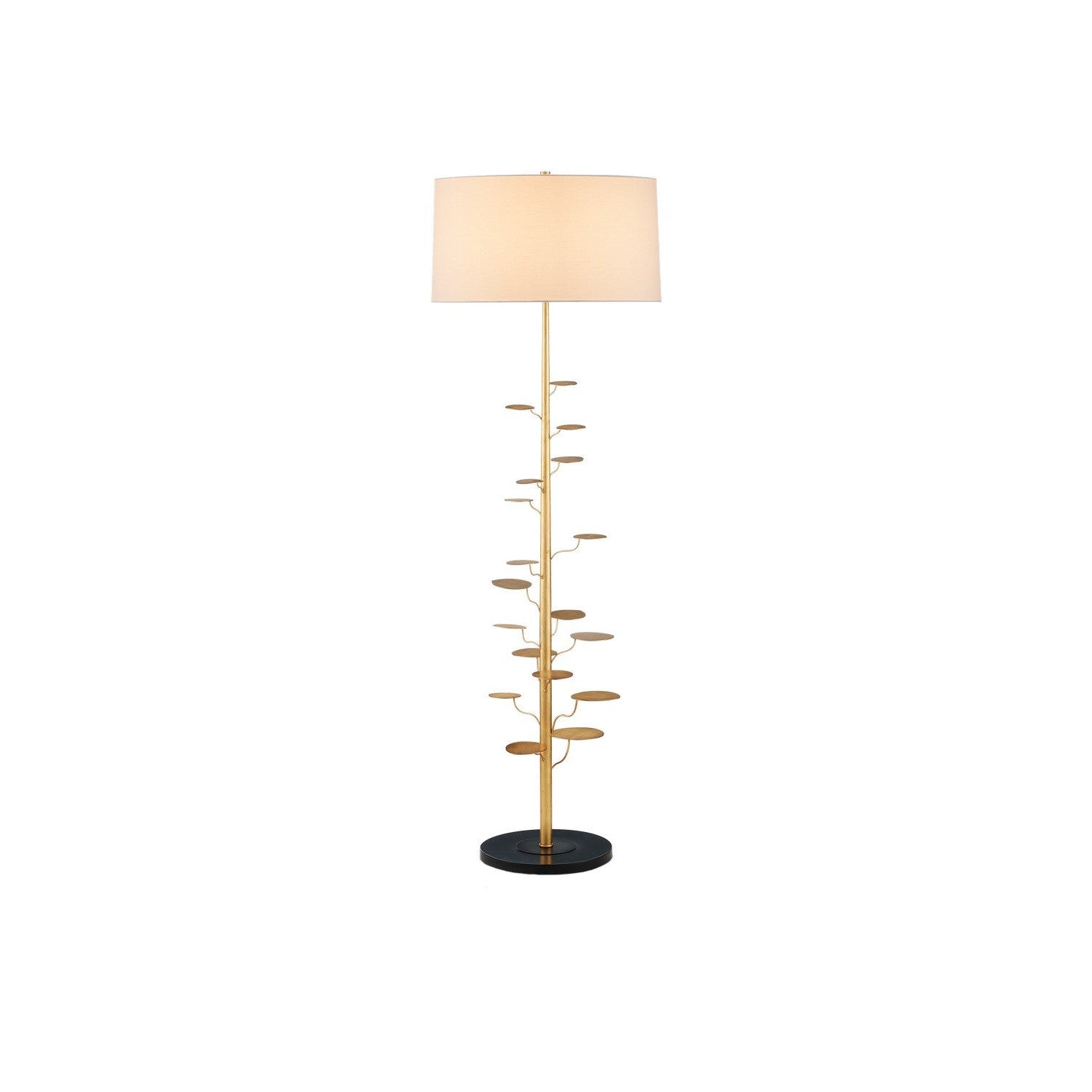 Currey and Company - 8000-0161 - One Light Floor Lamp - Vittoria Floor Lamp - Antique Gold Leaf