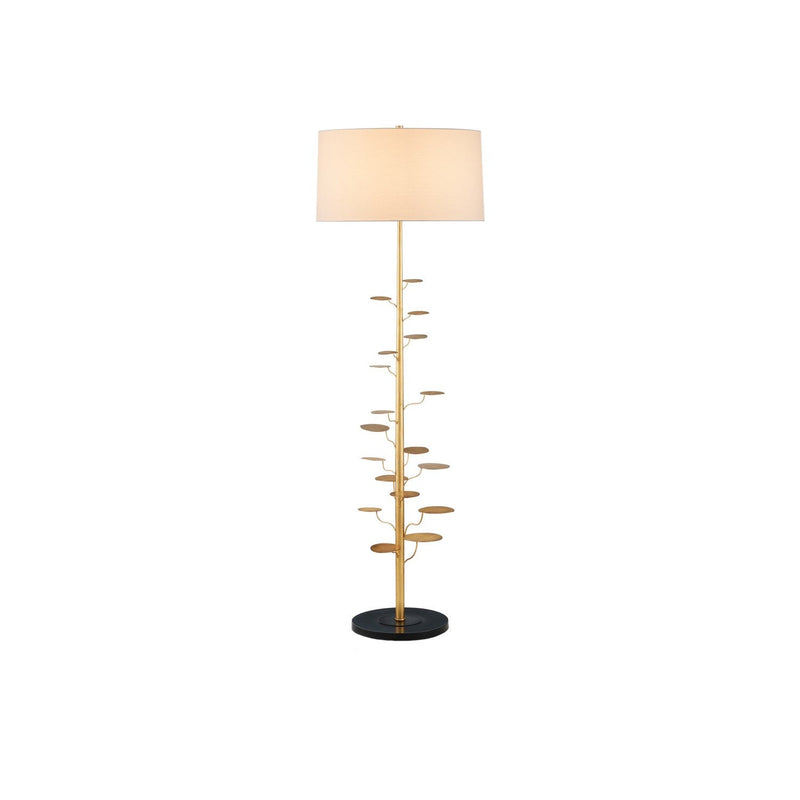 Currey and Company - 8000-0161 - One Light Floor Lamp - Vittoria Floor Lamp - Antique Gold Leaf
