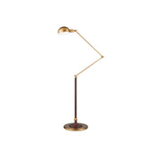 Currey and Company - 8000-0162 - LED Floor Lamp - Libretto Floor Lamp - Antique Brass / Brownish Red