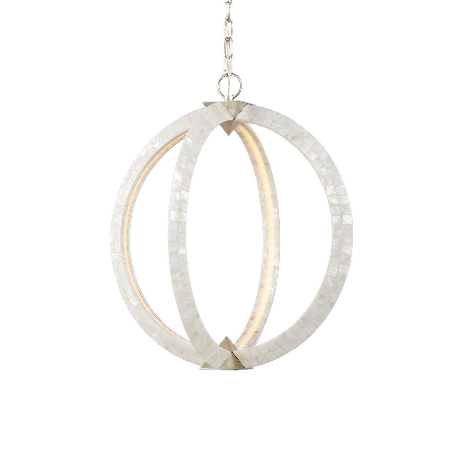 Currey and Company - 9000-1229 - LED Chandelier - Arietta Collection - Pearl / Silver