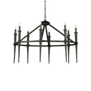 Currey and Company - 9000-1236 - Eight Light Chandelier - Blackthorn Collection - Aged Bronze