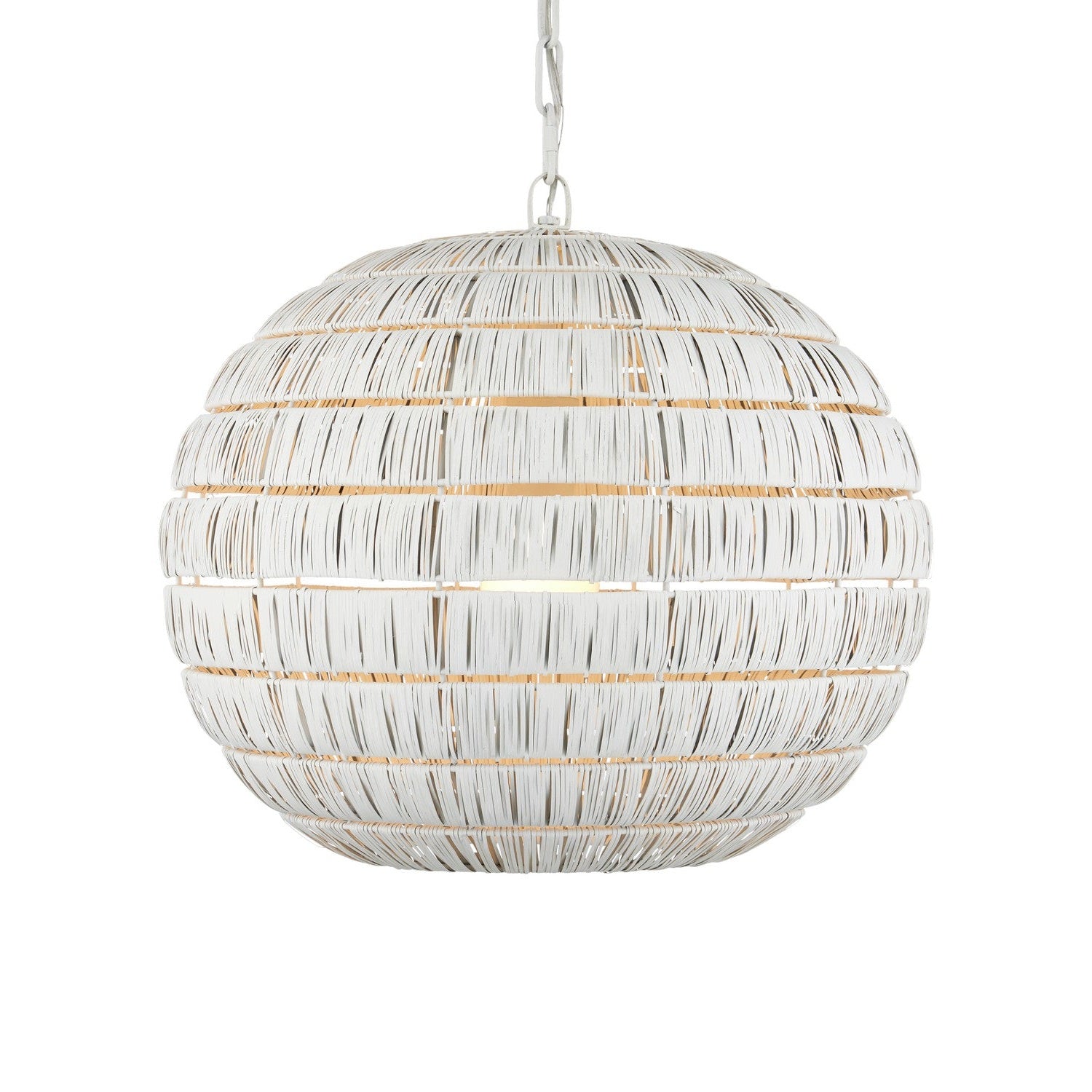 Currey and Company - 9000-1237 - One Light Pendant - Panopolis White Pendant - White