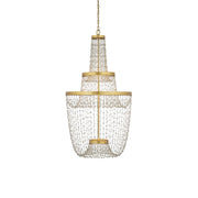 Currey and Company - 9000-1238 - LED Chandelier - Mademoiselle Chandelier - Contemporary Gold Leaf / Contemporary Gold / Clear
