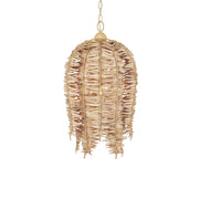 Currey and Company - 9000-1251 - Three Light Pendant - Tiptur Collection - Natural / Coco Cream