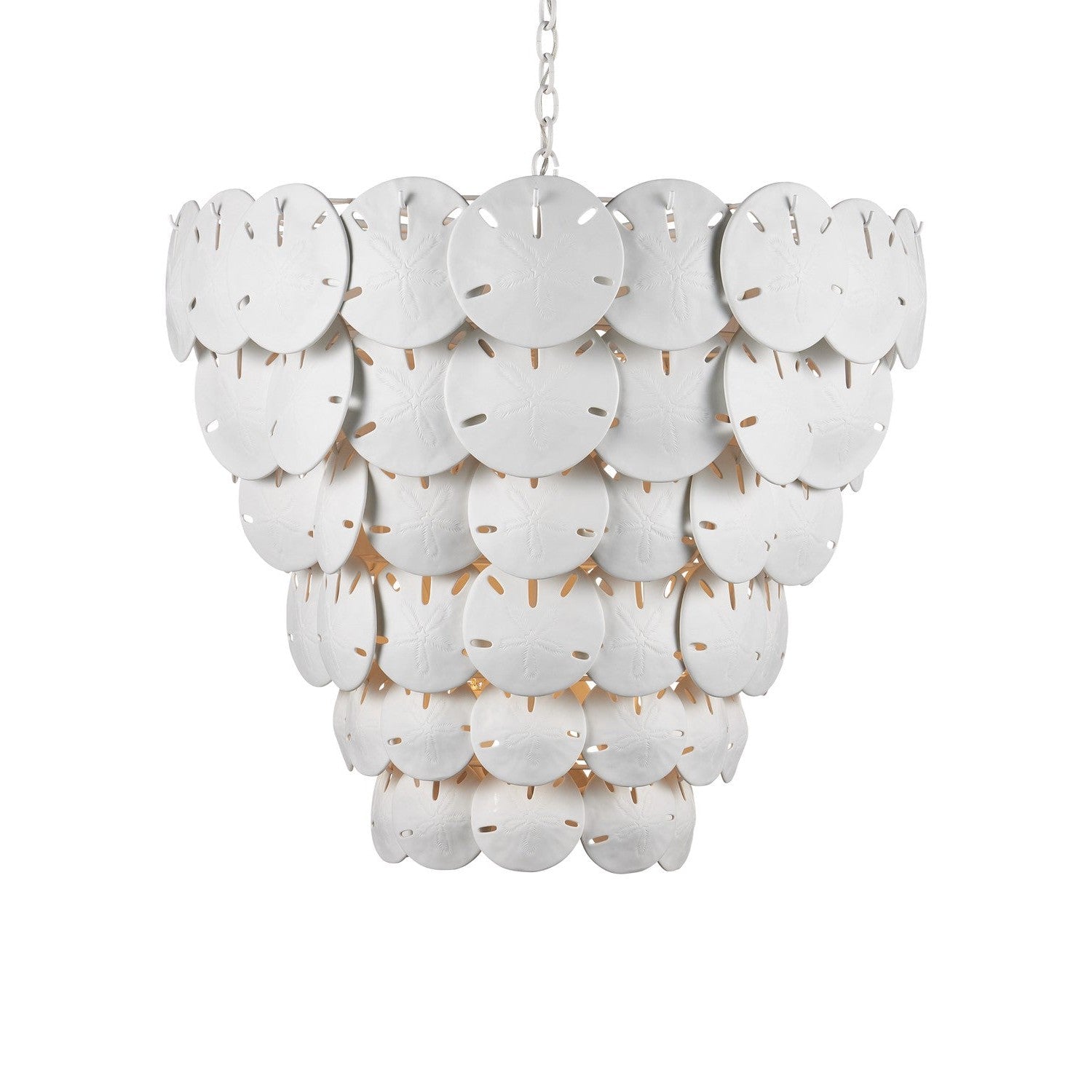 Currey and Company - 9000-1252 - Eight Light Chandelier - Tulum Collection - White / Sugar White