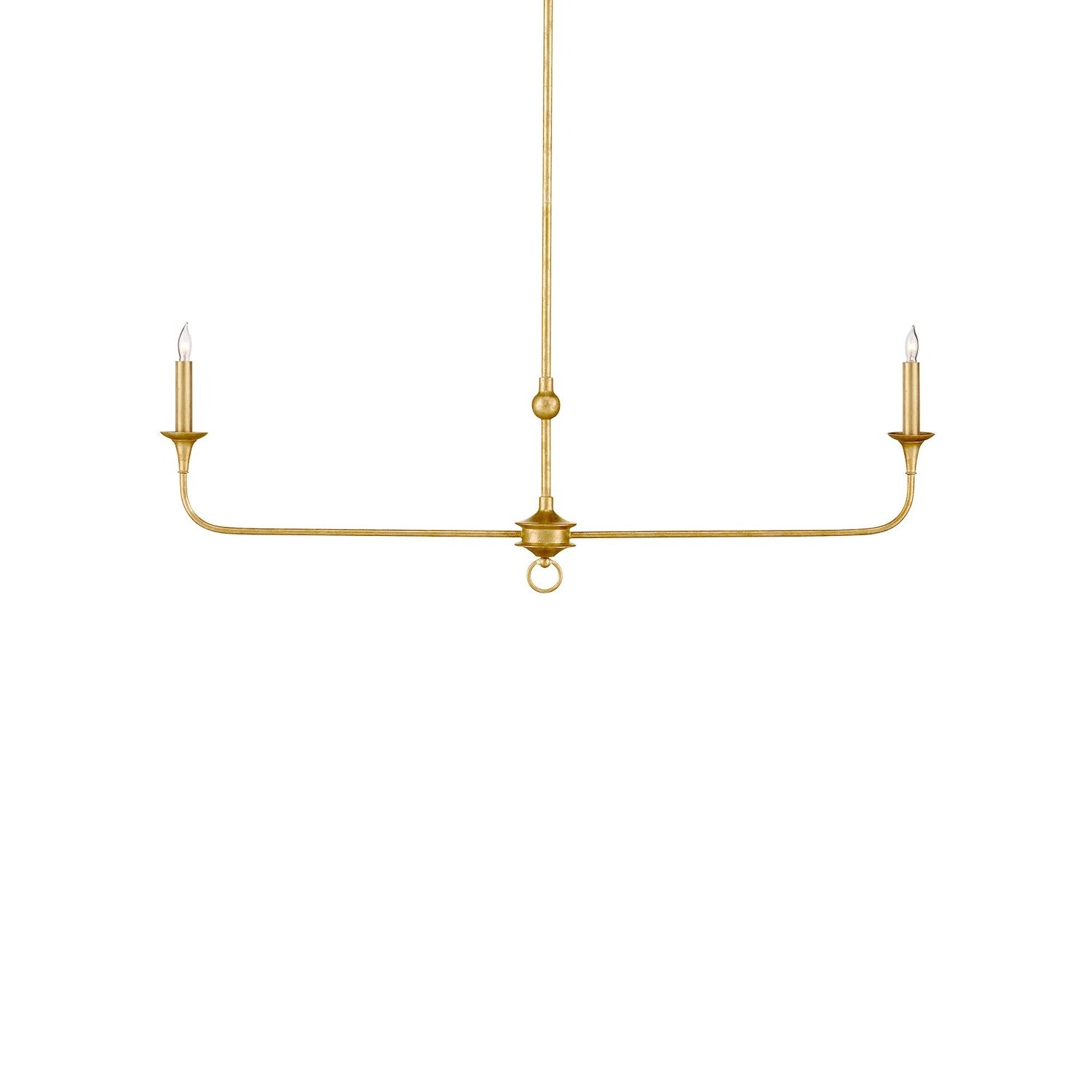 Currey and Company - 9000-1256 - Two Light Chandelier - Nottaway Collection - Contemporary Gold Leaf