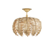 Currey and Company - 9000-1258 - LED Semi-Flush Mount - Tiptur Collection - Natural / Coco Cream