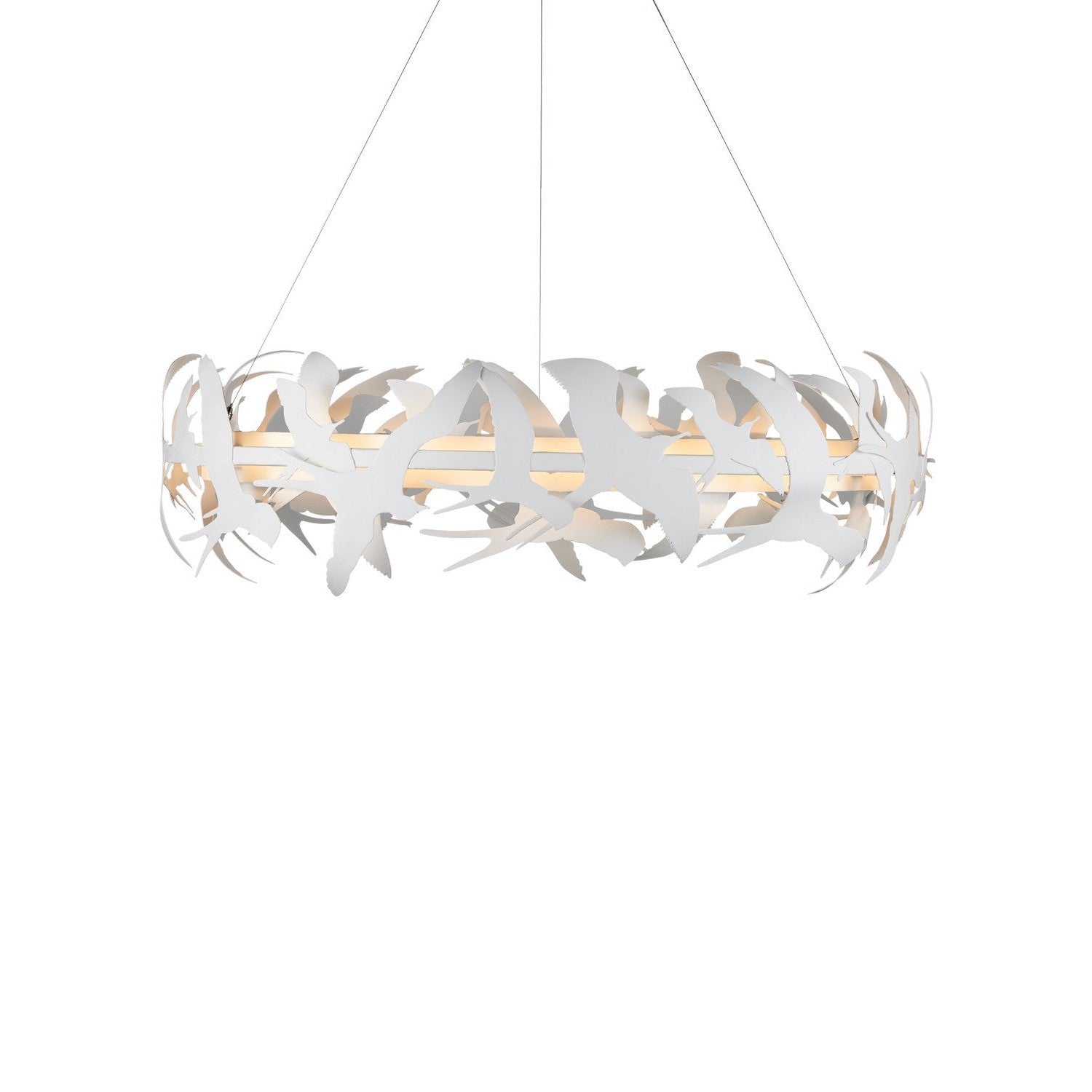 Currey and Company - 9000-1262 - LED Chandelier - Tijereta White Chandelier - Gesso White