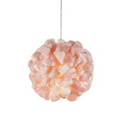 Currey and Company - 9000-1267 - One Light Pendant - Clio Pink Pendant - Rose / Brass