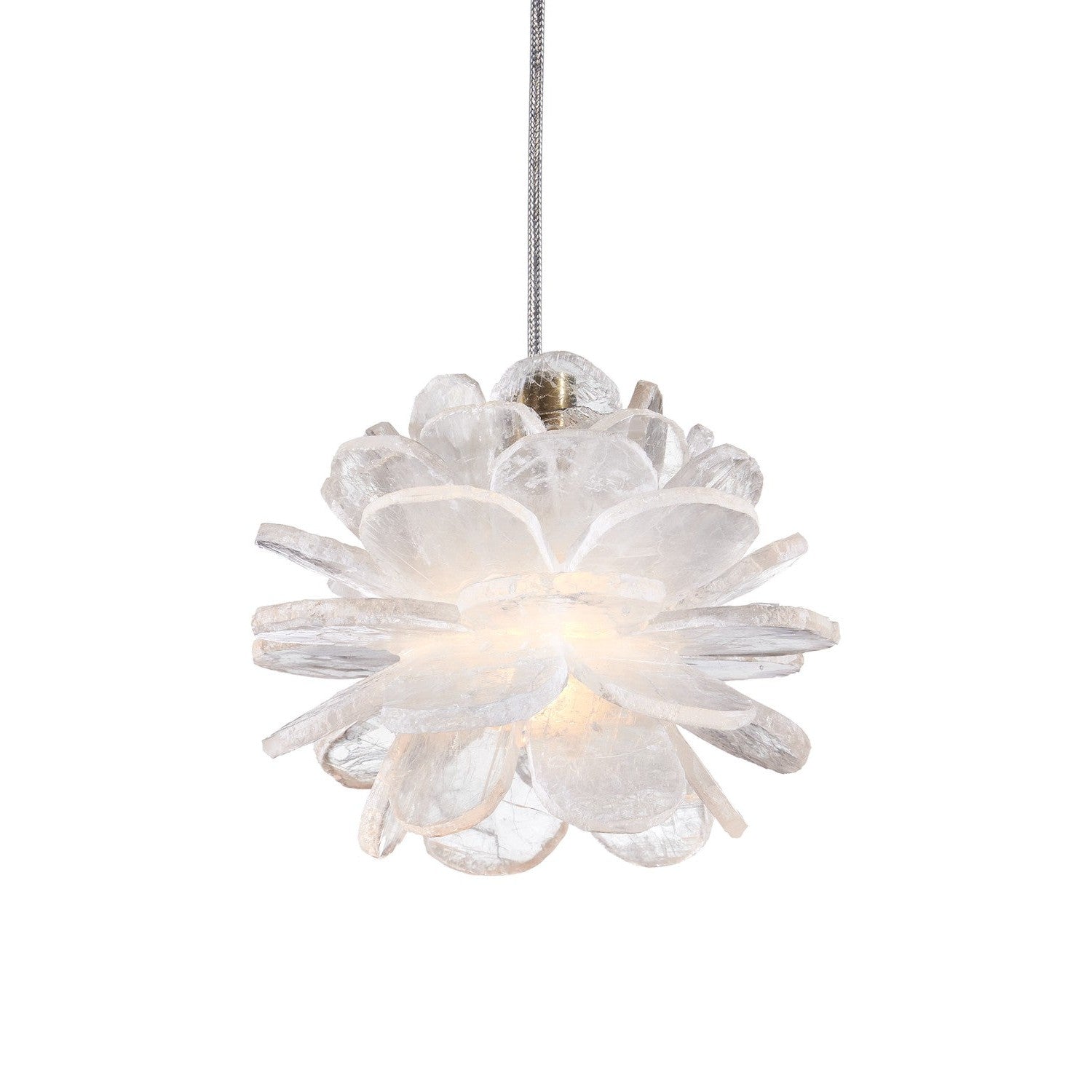 Currey and Company - 9000-1268 - One Light Pendant - Clarity Pendant - Natural / Brass