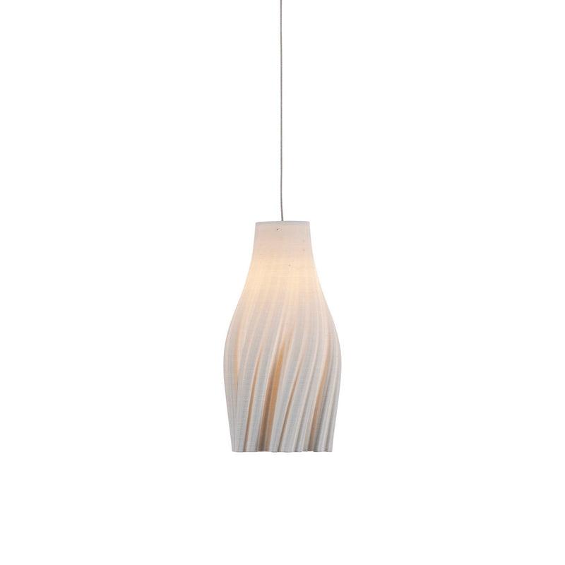 Currey and Company - 9000-1270 - One Light Pendant - Posh Collection - White / Silver