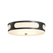 Currey and Company - 9900-0001 - LED Outdoor Flush Mount - Swale Collection - Black / White