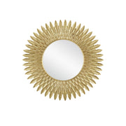 Currey and Company - 1000-0160 - Mirror - Plume - Brass