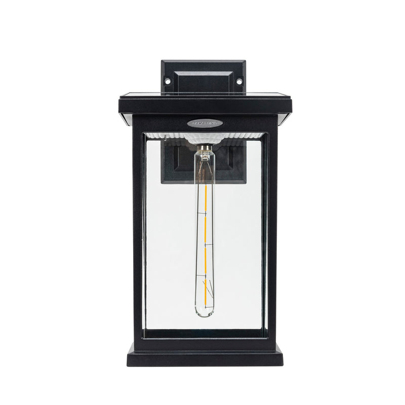 Gama Sonic - 130B50010 - One Light Wall Sconce - Modern Farmhouse - Black