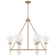 Capital Lighting - 455961AD - Six Light Chandelier - Joss - Aged Brass