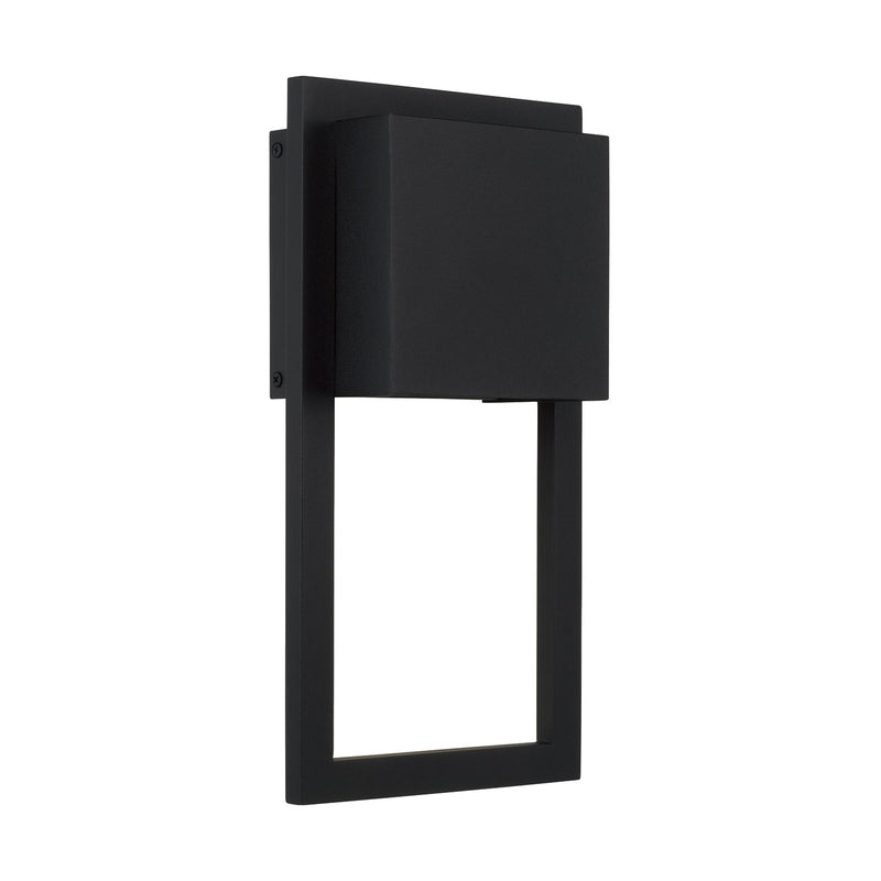 Capital Lighting - 956011BK-GL - One Light Outdoor Wall Lantern - Nate - Oiled Bronze