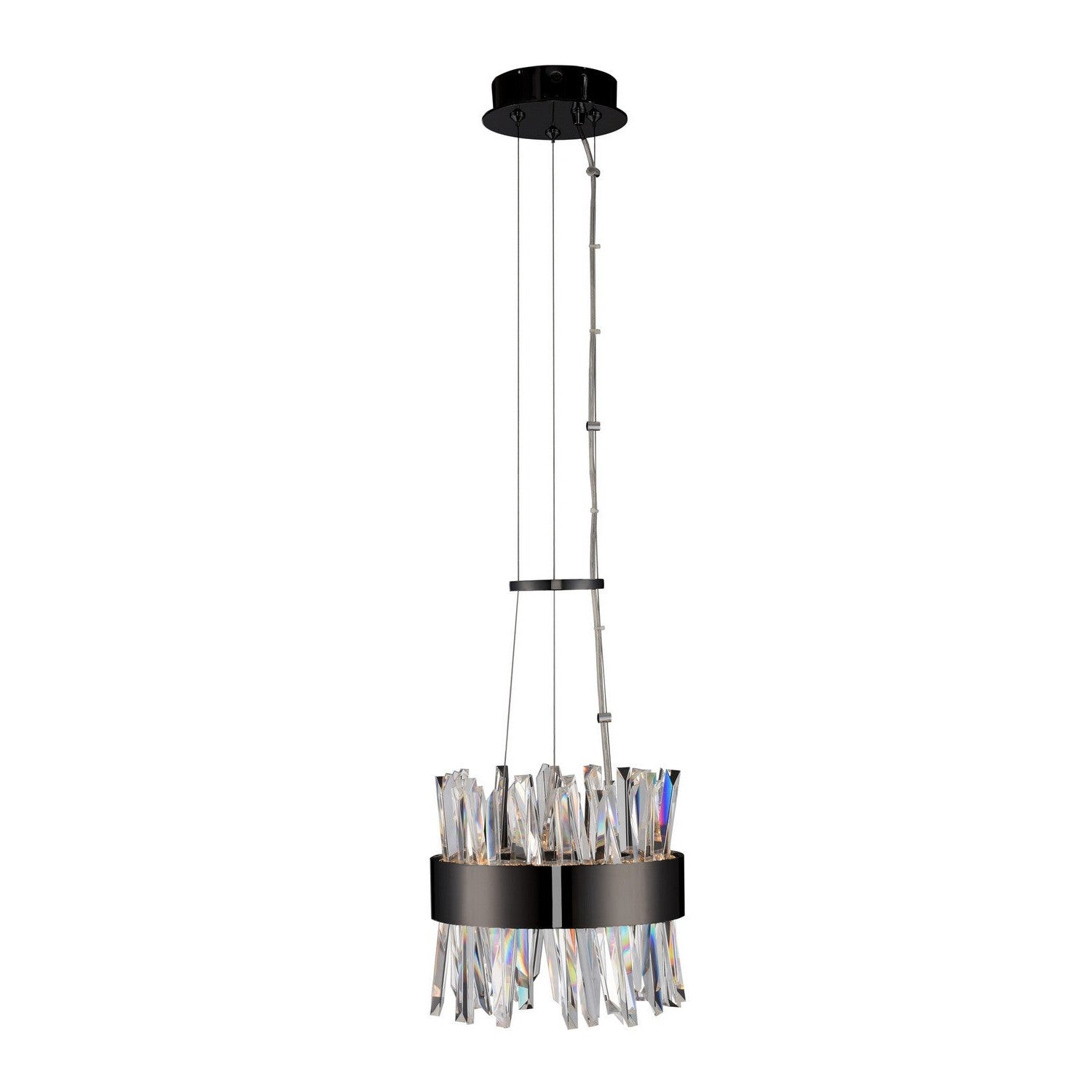 Allegri - 030210-052 - LED Mini Pendant - Glacier - Matte Balck