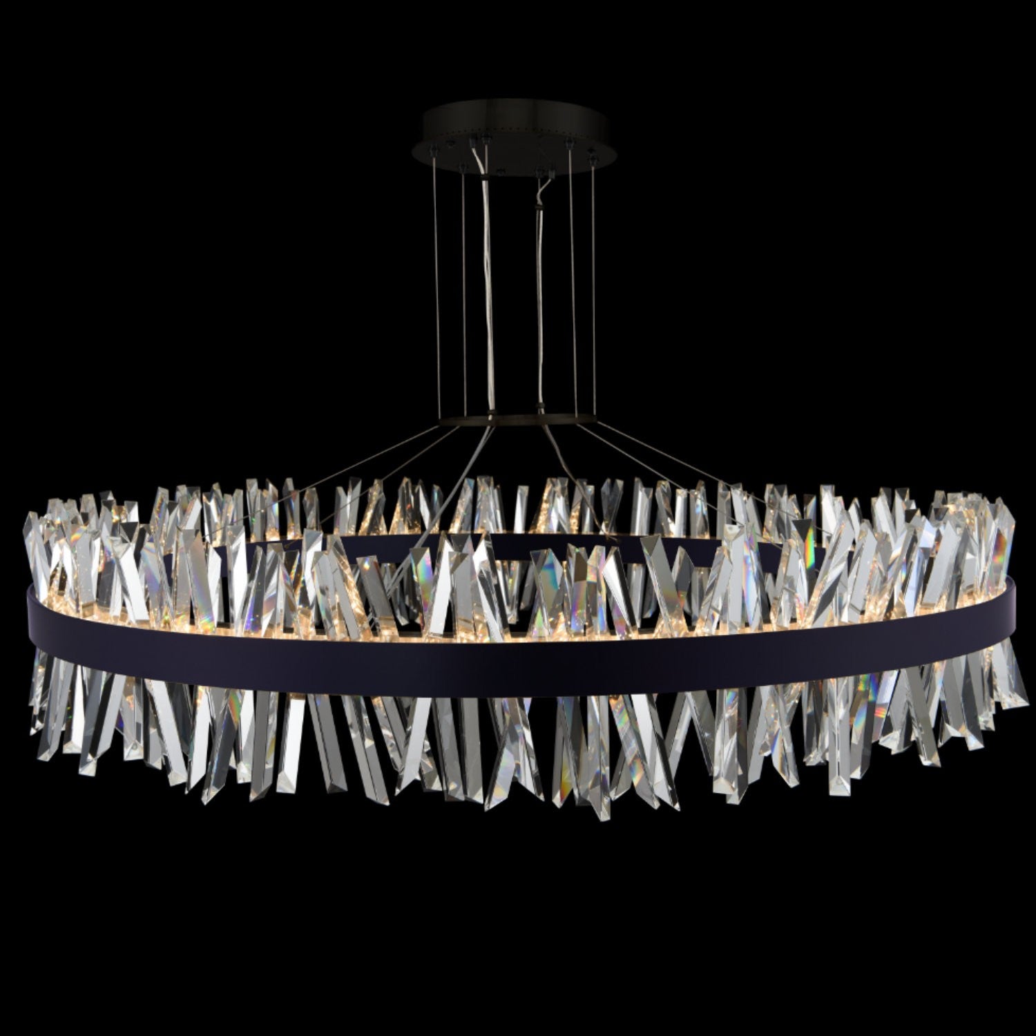 Allegri - 030257-052 - LED Pendant - Glacier - Matte Balck