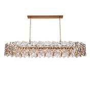 Allegri - 038162-044-FR001 - 16 Light Island Pendant - Inclanata - Winter Brass
