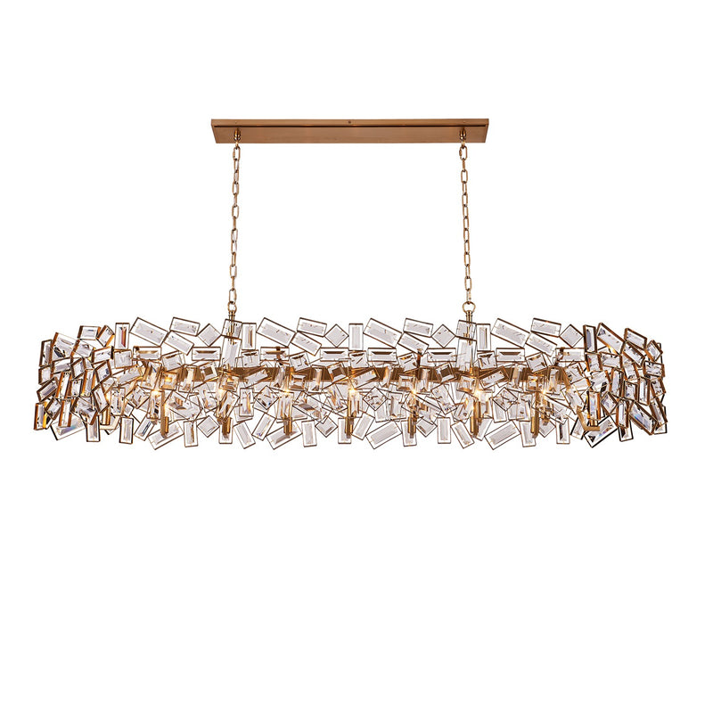 Allegri - 038162-044-FR001 - 16 Light Island Pendant - Inclanata - Winter Brass
