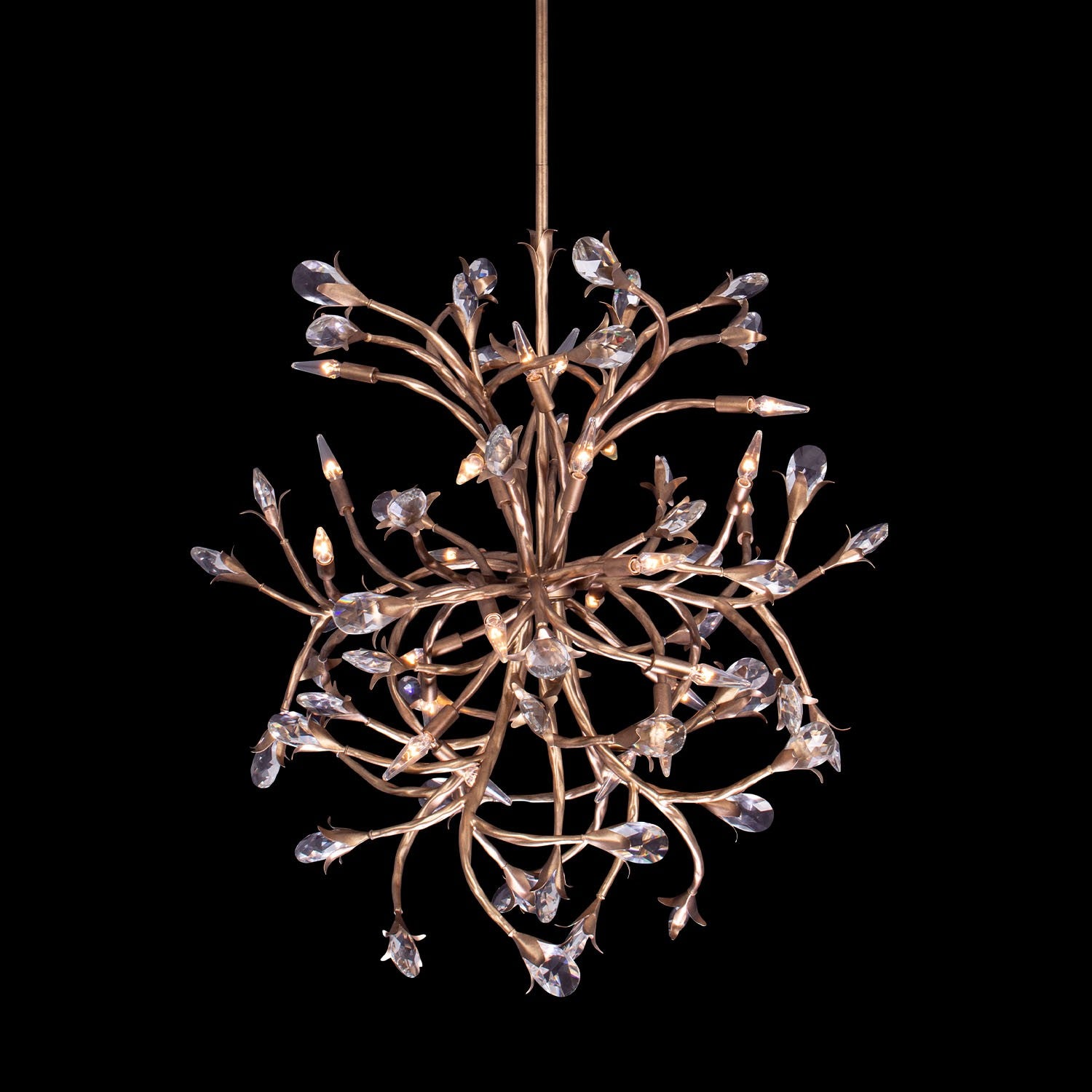 Allegri - 041451-065-FR001 - 24 Light Chandelier - Fiore - Pearlized Antique Brass