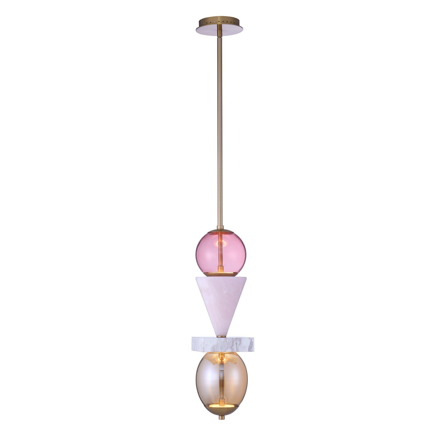 Kalco - 518756WB - LED Mini Pendant - Demi - Winter Brass