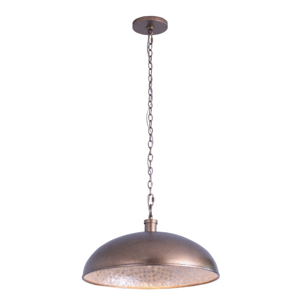 Kalco - 520455PAB - One Light Pendant - Emblem - Pearlized Antique Brass