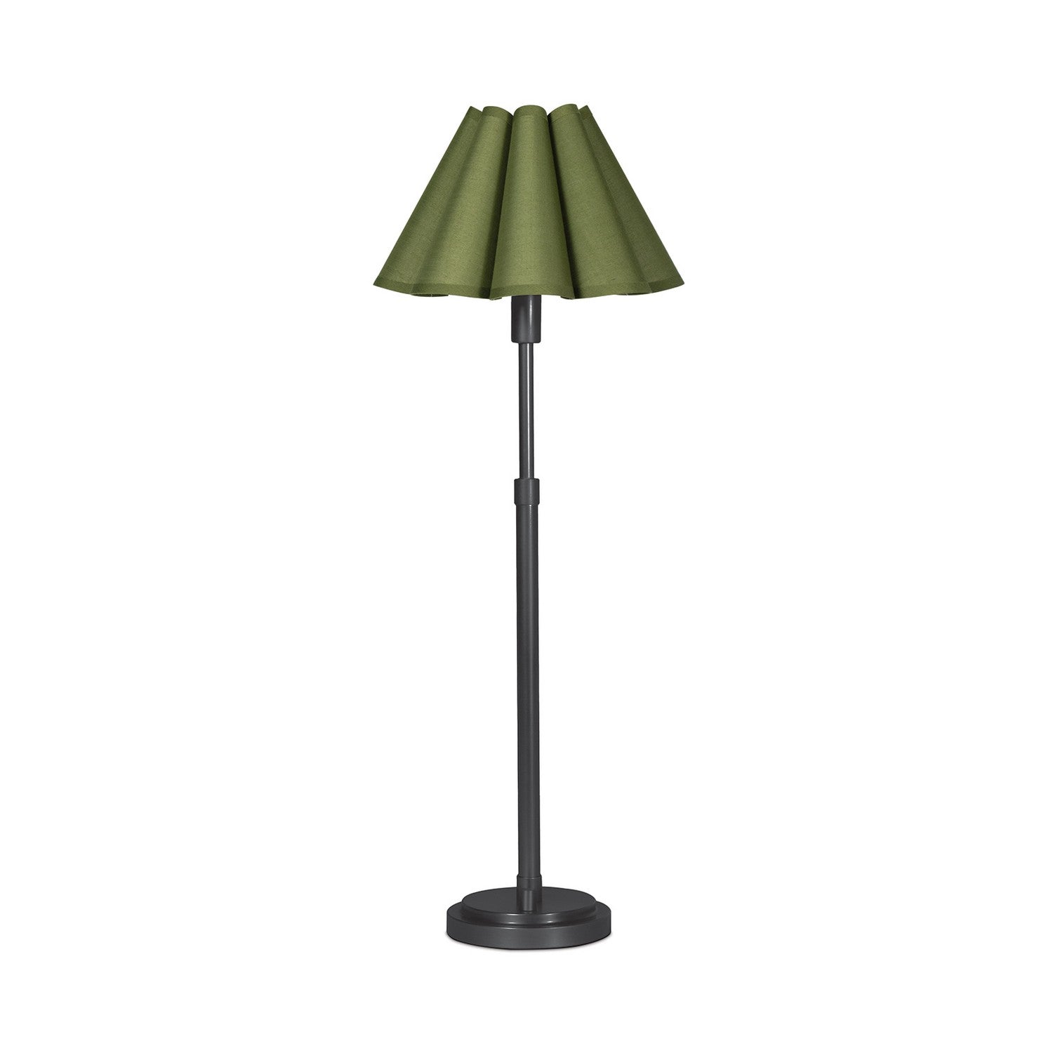 Regina Andrew - 13-1681BB-GRN - One Light Buffet Lamp - Polly - Blackened Brass