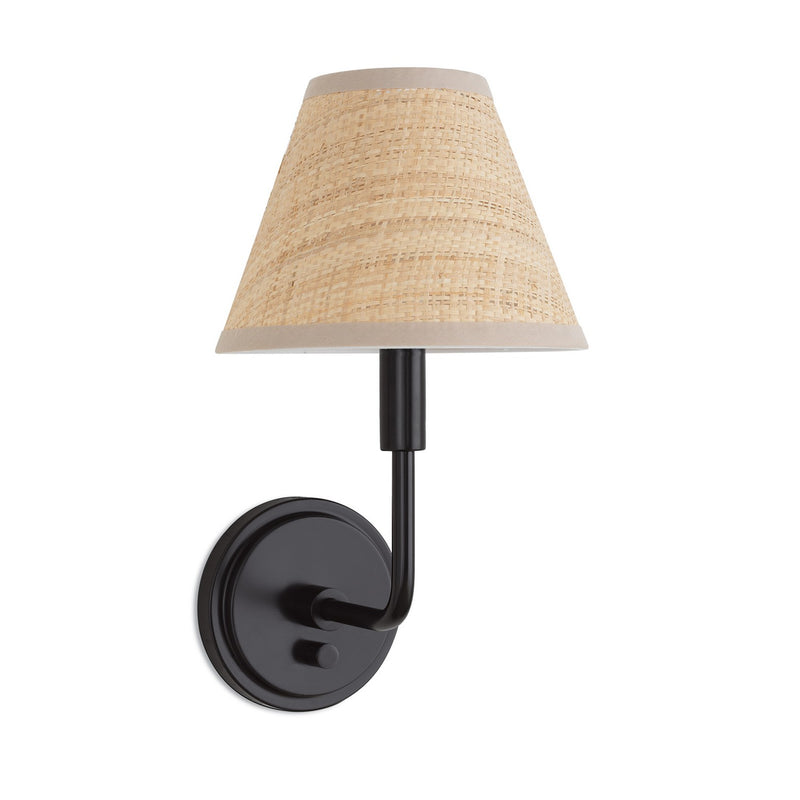 Regina Andrew - 15-1241BB-RAT - One Light Wall Sconce - Polly - Blackened Brass