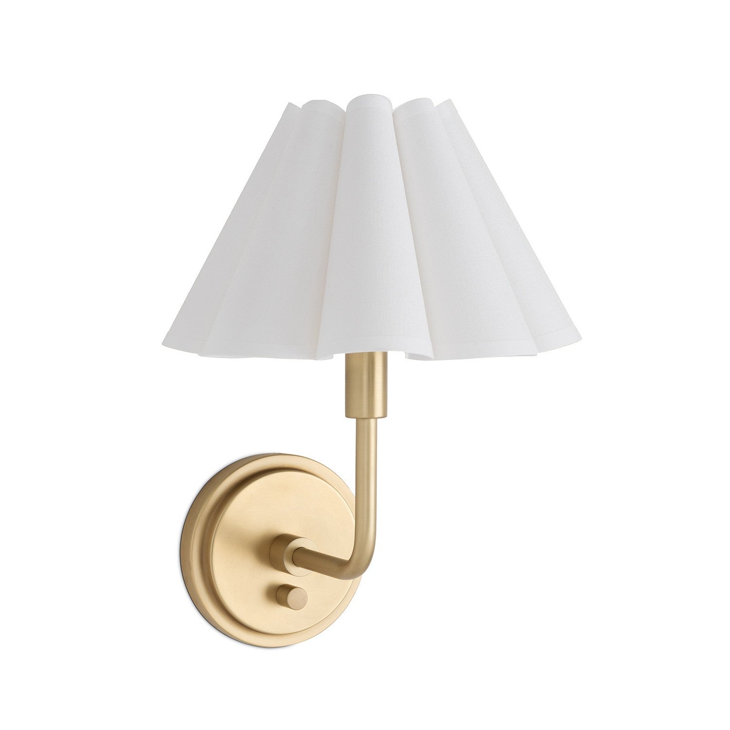 Regina Andrew - 15-1241NB-WT - One Light Wall Sconce - Polly - Natural Brass
