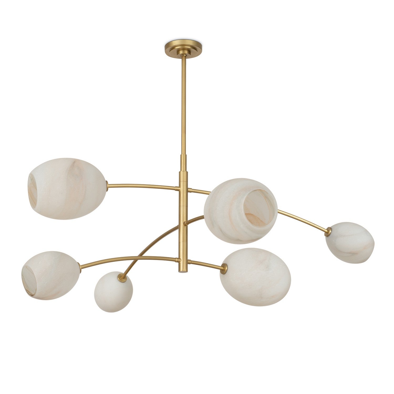 Regina Andrew - 16-1512NB-ALB - Six Light Chandelier - Artemis - Natural Brass