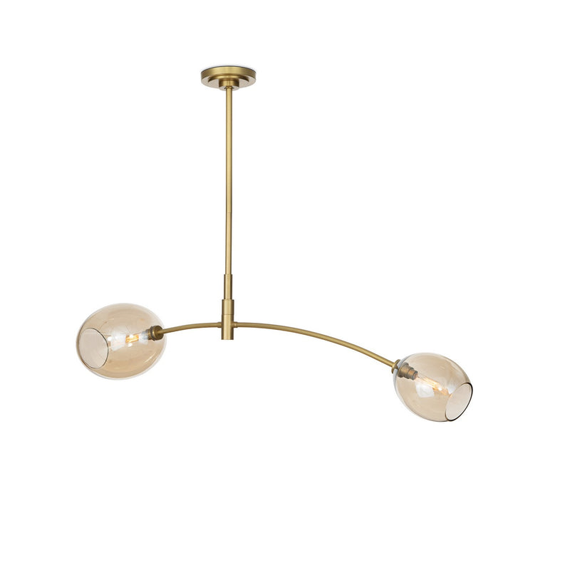 Regina Andrew - 16-1525NB-CHAM - Two Light Pendant - Artemis - Natural Brass