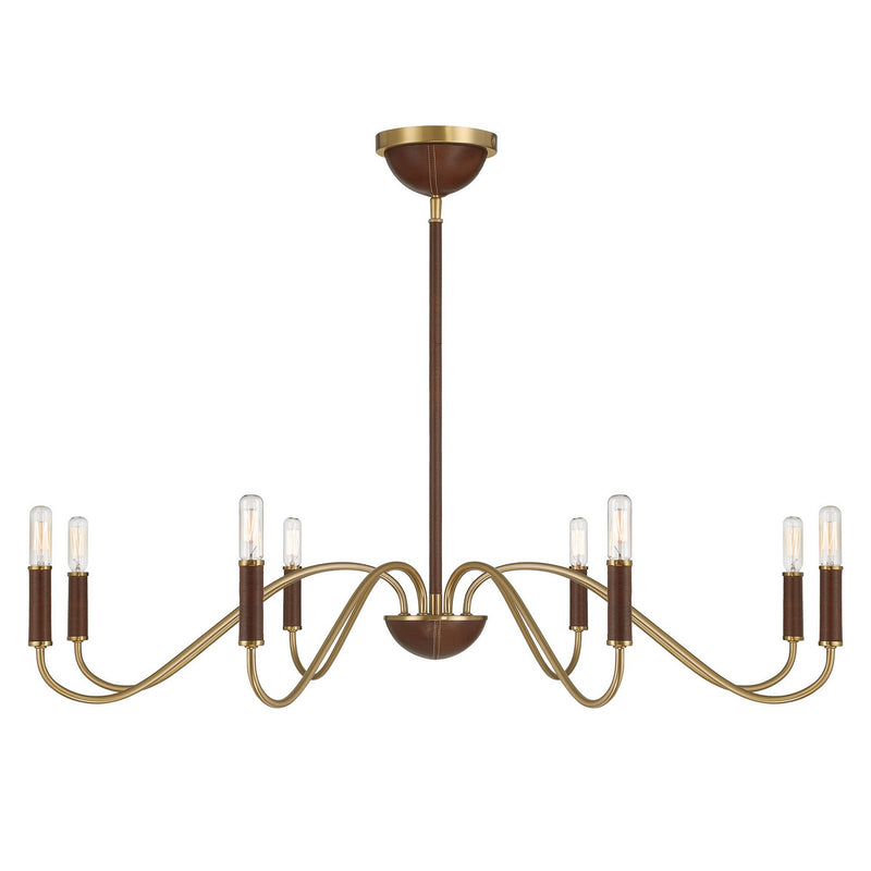 Savoy House - 1-2748-8-322 - Eight Light Chandelier - Abeline - Warm Brass