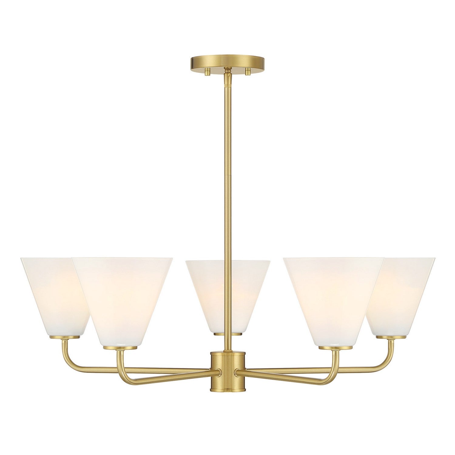 Savoy House - 1-4015-5-322 - Five Light Chandelier - Blair - Warm Brass