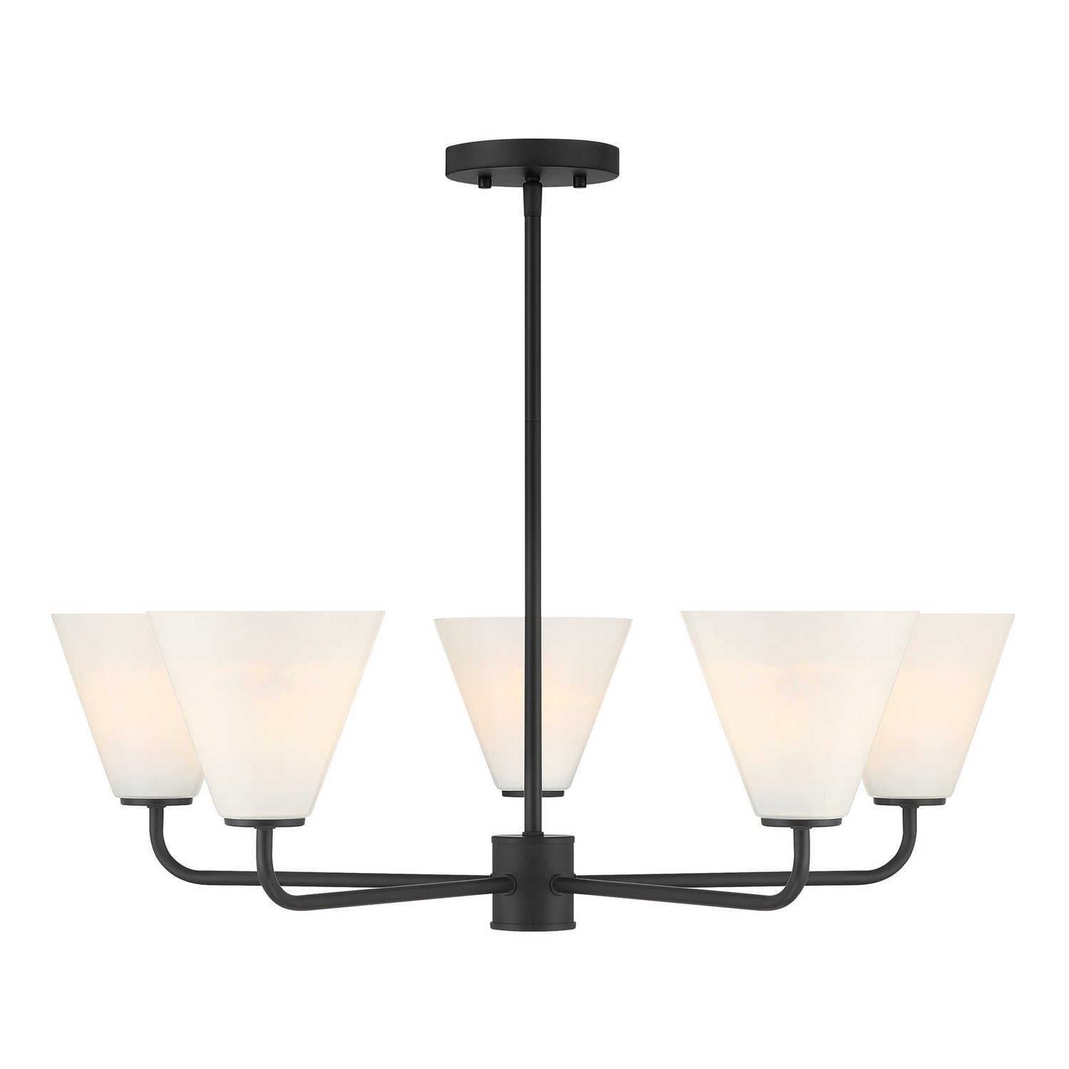 Savoy House - 1-4015-5-89 - Five Light Chandelier - Blair - Matte Black