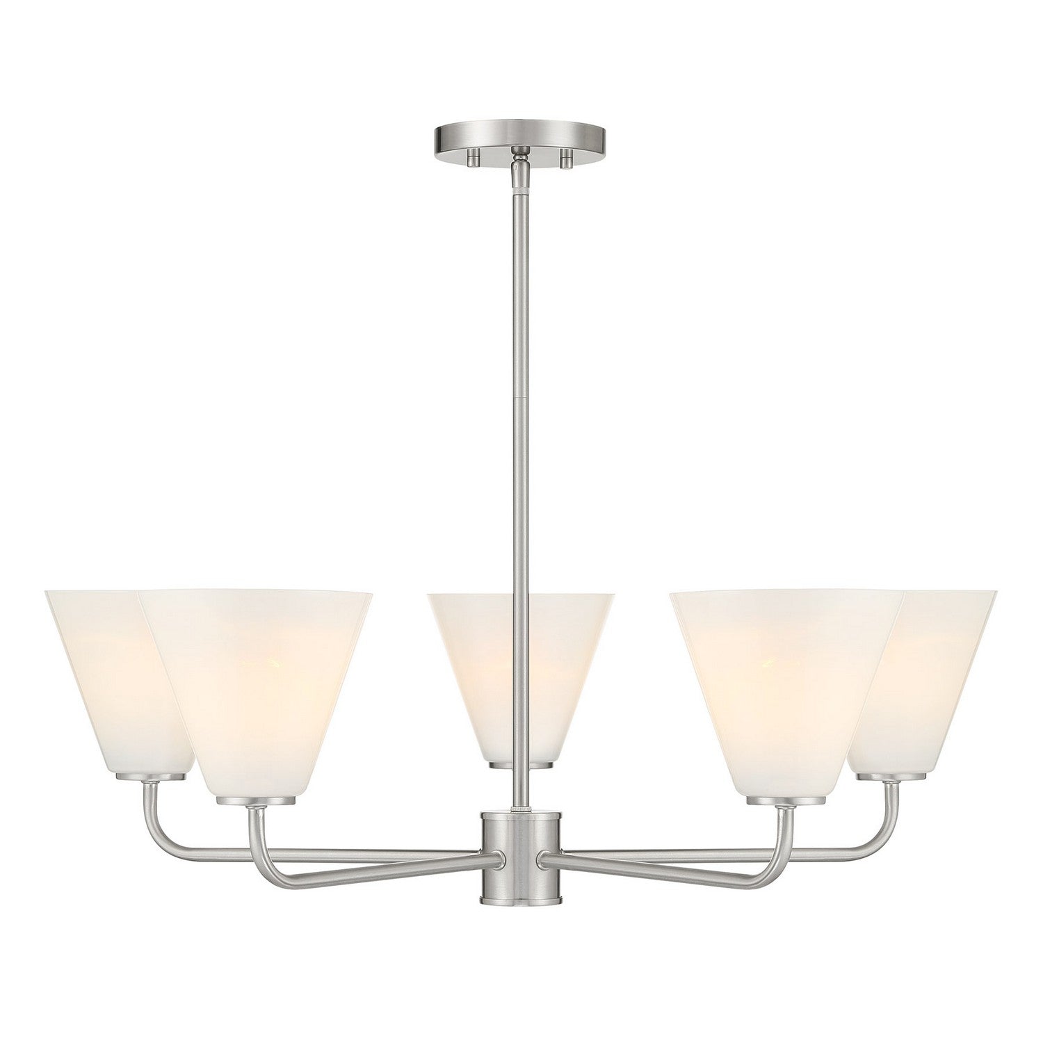 Savoy House - 1-4015-5-SN - Five Light Chandelier - Blair - Satin Nickel