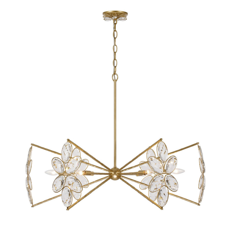 Savoy House - 1-4529-6-221 - Six Light Chandelier - Marbella - Gold Shimmer