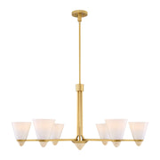Savoy House - 1-7266-6-322 - Six Light Chandelier - Kohlman - Warm Brass