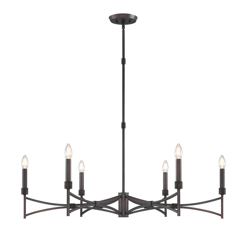 Savoy House - 1-8166-6-26 - Six Light Chandelier - Gardner - Champagne Mist