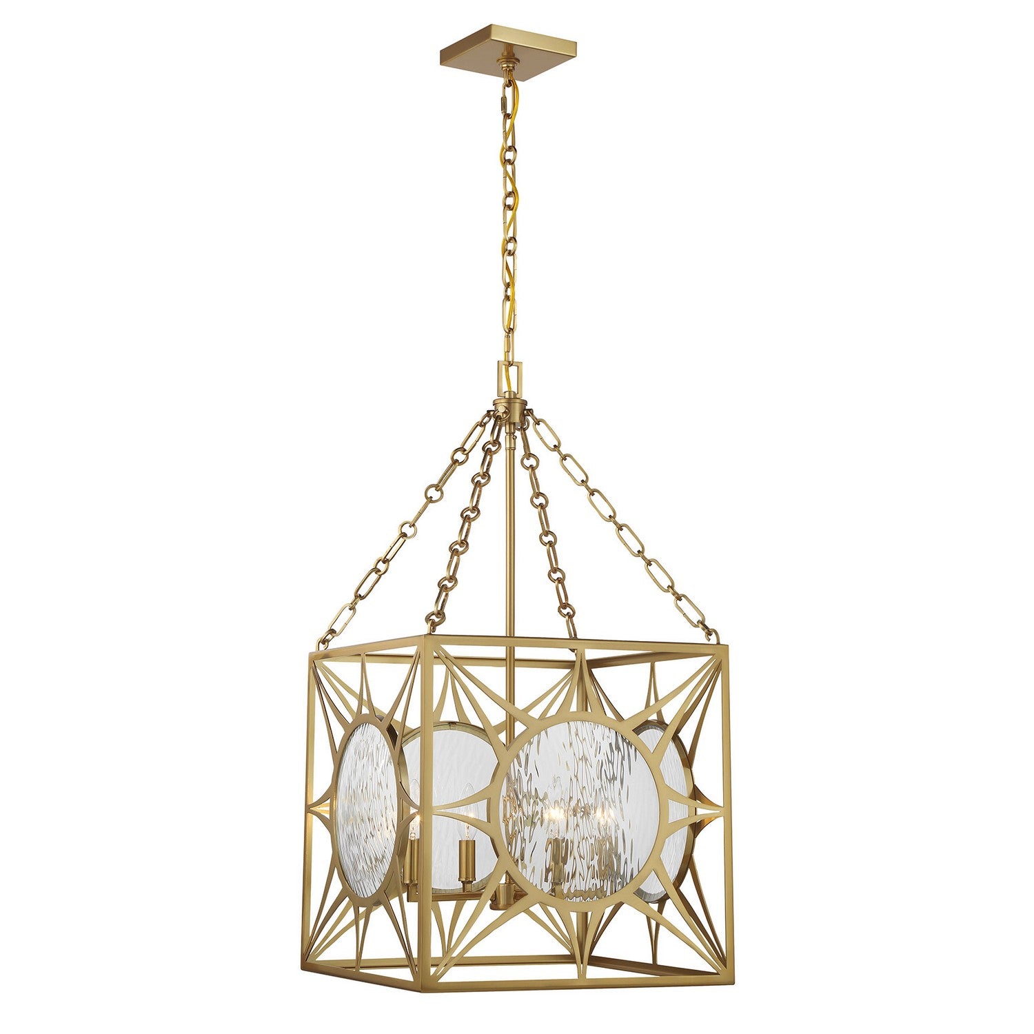 Savoy House - 3-5063-4-322 - Four Light Pendant - Balfour - Warm Brass