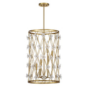 Savoy House - 3-8412-6-322 - Six Light Pendant - Bailey - Warm Brass