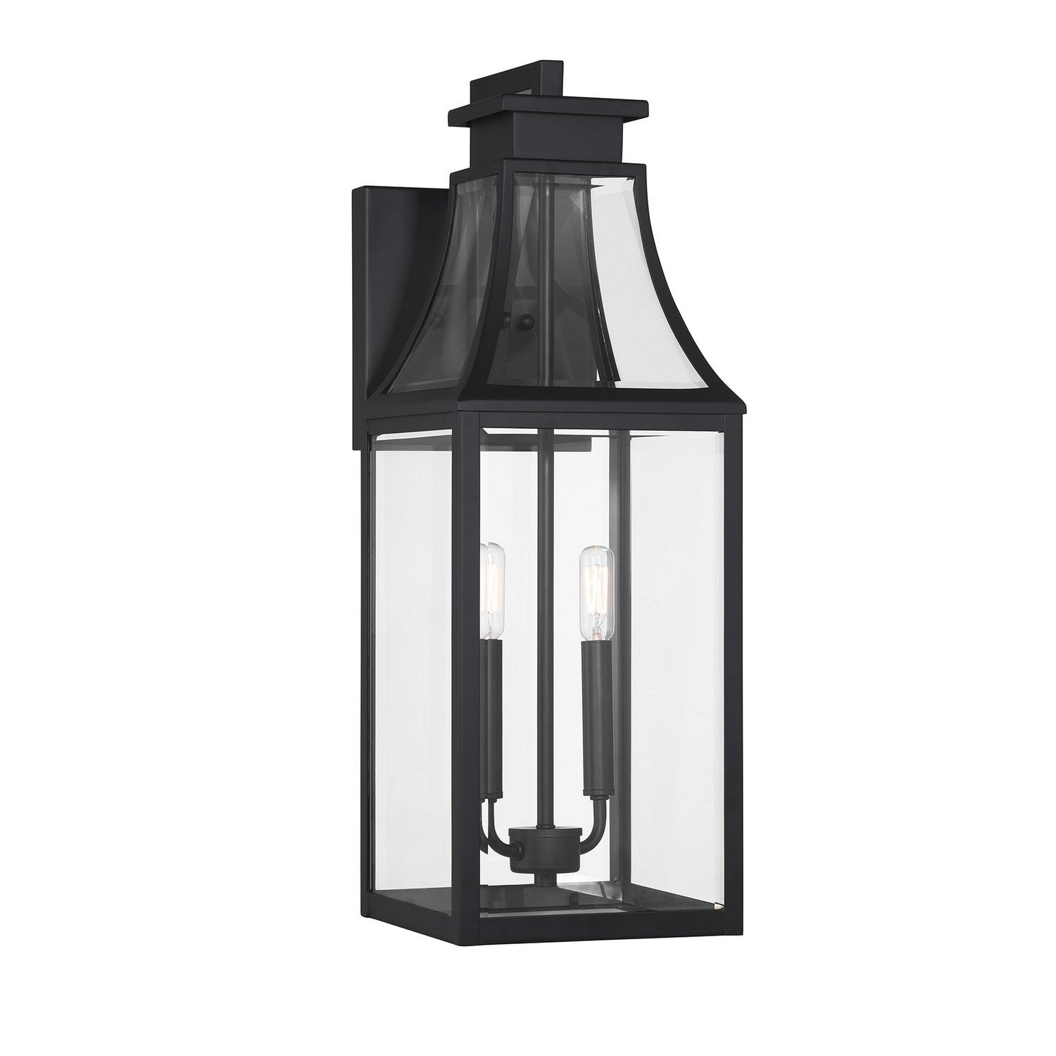 Savoy House - 5-607-BK - Two Light Outdoor Wall Lantern - Emery - Matte Black