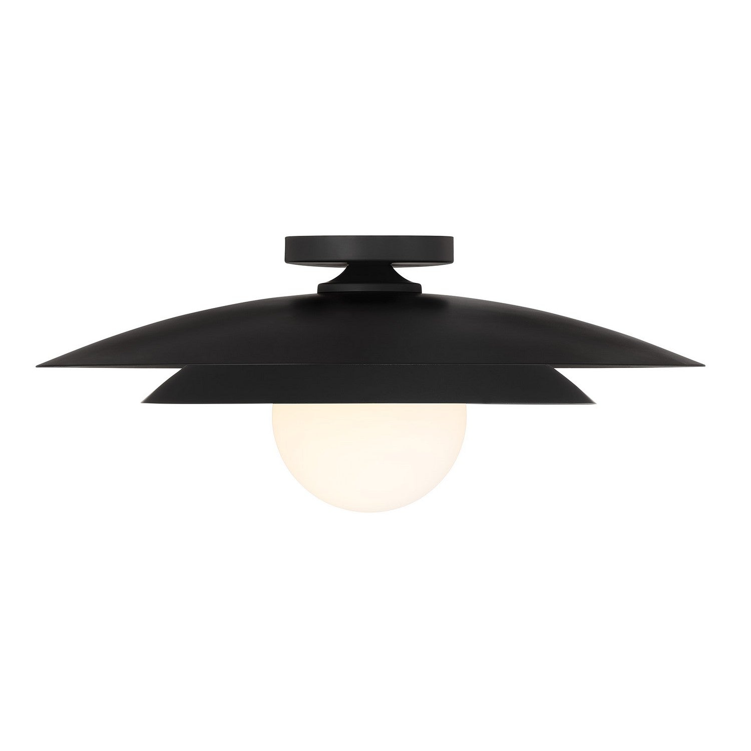 Savoy House - 6-5564-1-89 - One Light Semi-Flush Mount - Sherrer - Matte Black